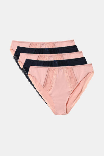 Buy Marks & Spencer Low Rise Half Coverage Bikini Panty (Pack of 5) - Assorted